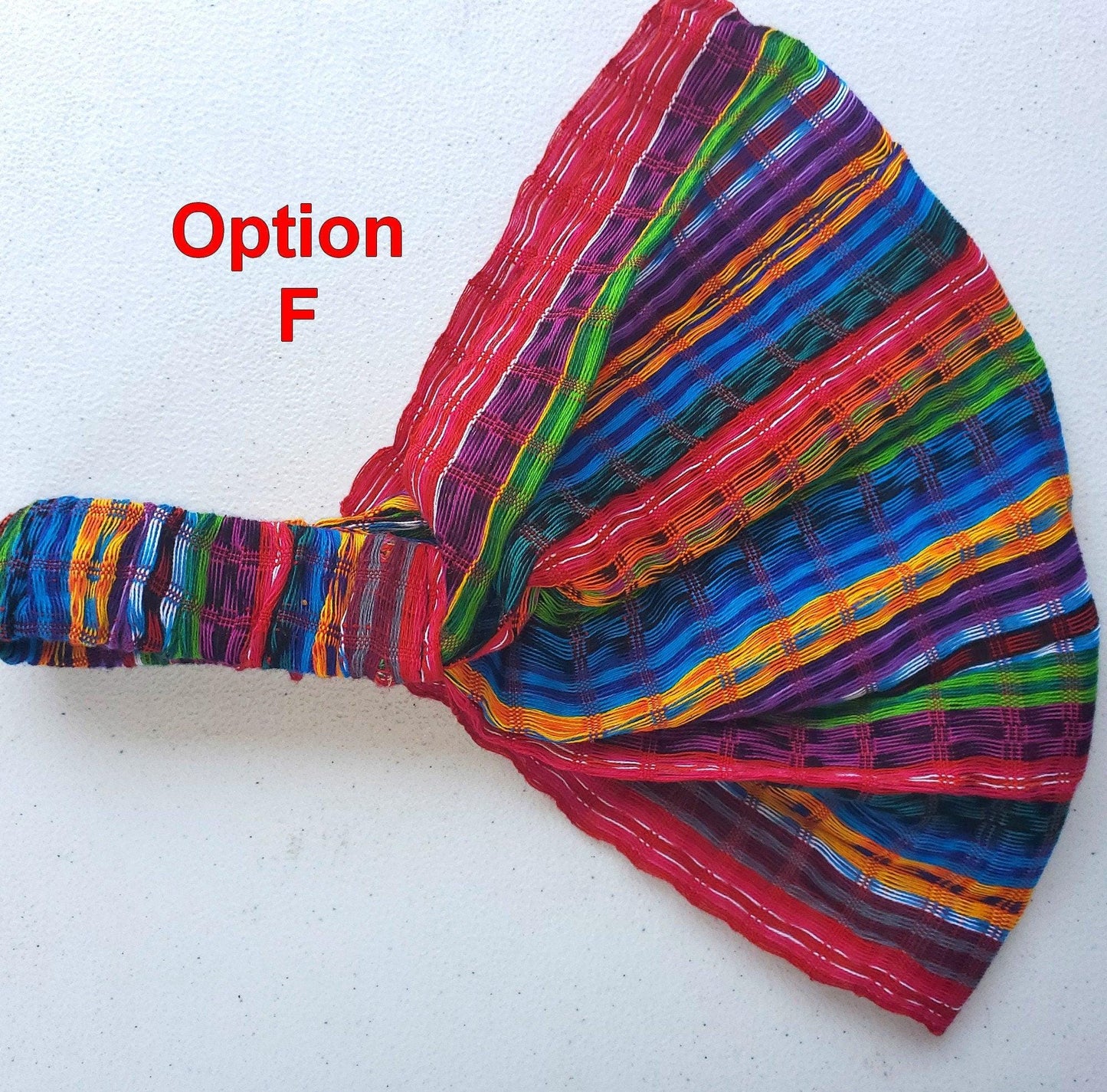 Medium Weight GUATEMALAN Cotton HEADBAND BANDANA For Women Aviable In Multiple Colors