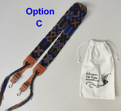 handmade adjustable Multicolor Macrame camera / bag strap