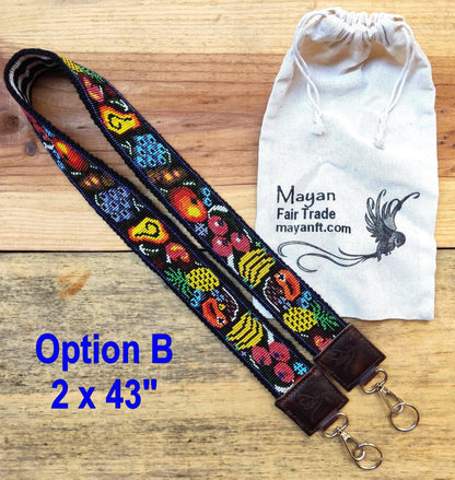 Guatemalan Handmade beaded floral CAMERA / Bag STRAP