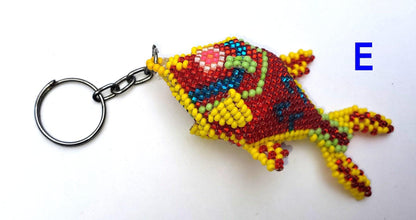 BEADED FISH Hanging ORNAMENT Gift For Animal Lovers - Czech Glass Seed Beads And Nylon Thread