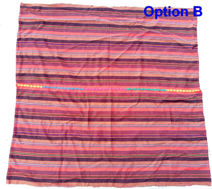 Guatemalan Handwoven Multicolor TSUTE - Tablecloth - Throw