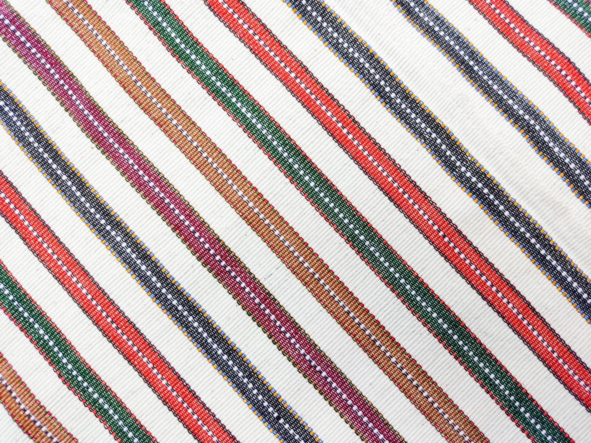 Guatemalan Handwoven Multicolor TSUTE - Tablecloth - Throw