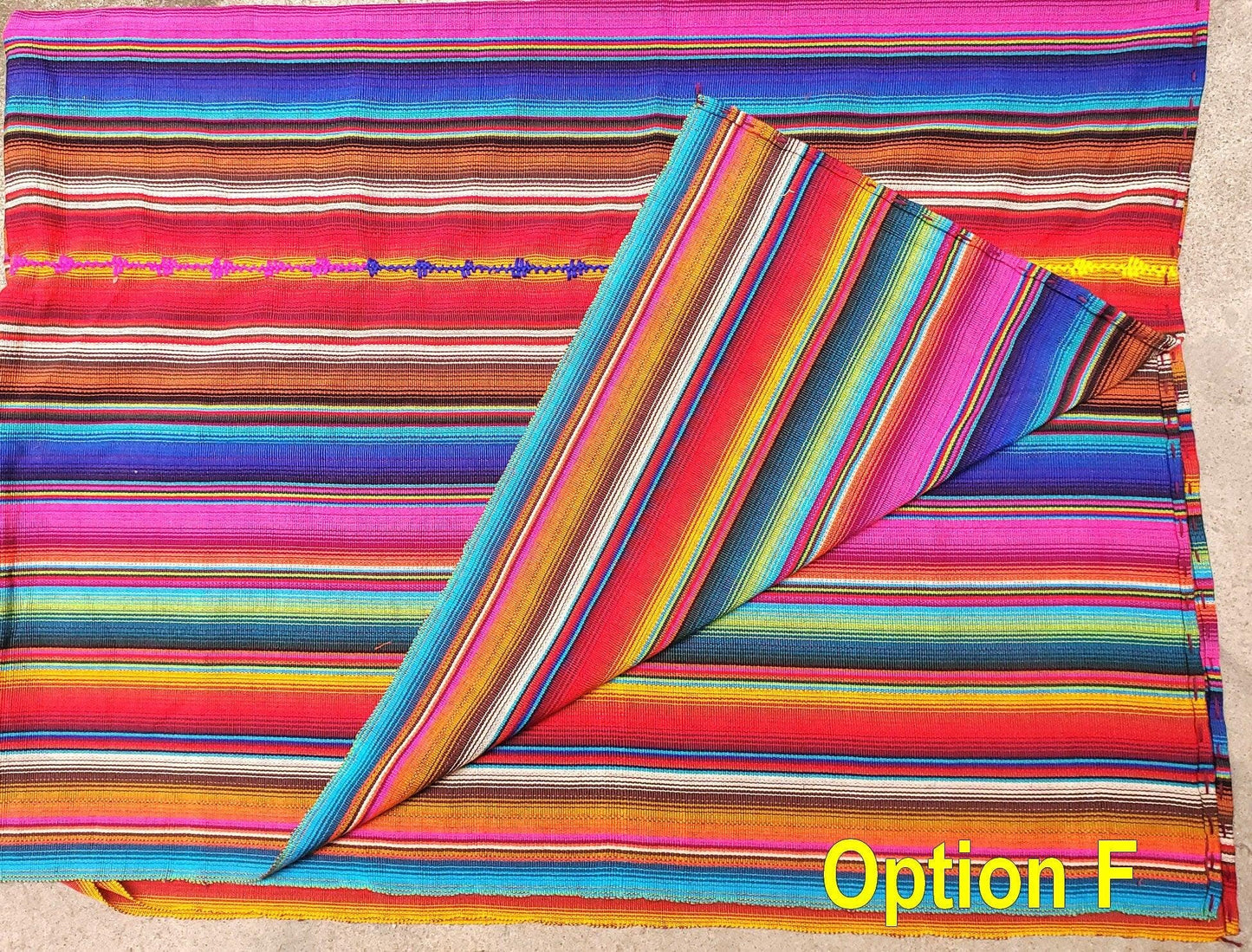 Rainbow multicolor separe blanket throw