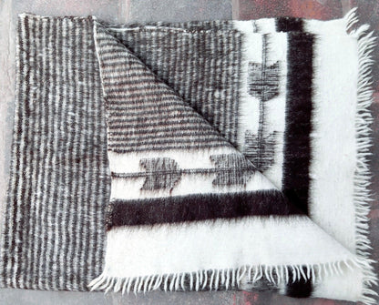 Guatemalan WOOL Woven Blanket Made in MOMOSTENANGO - Poncho