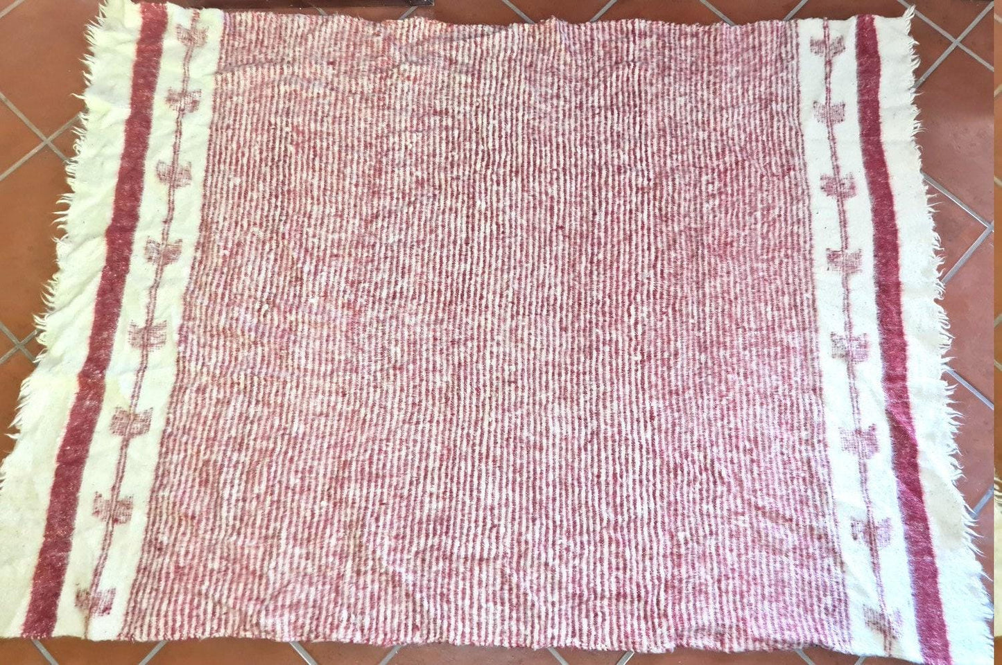 Guatemalan WOOL Woven Blanket Made in MOMOSTENANGO - Poncho