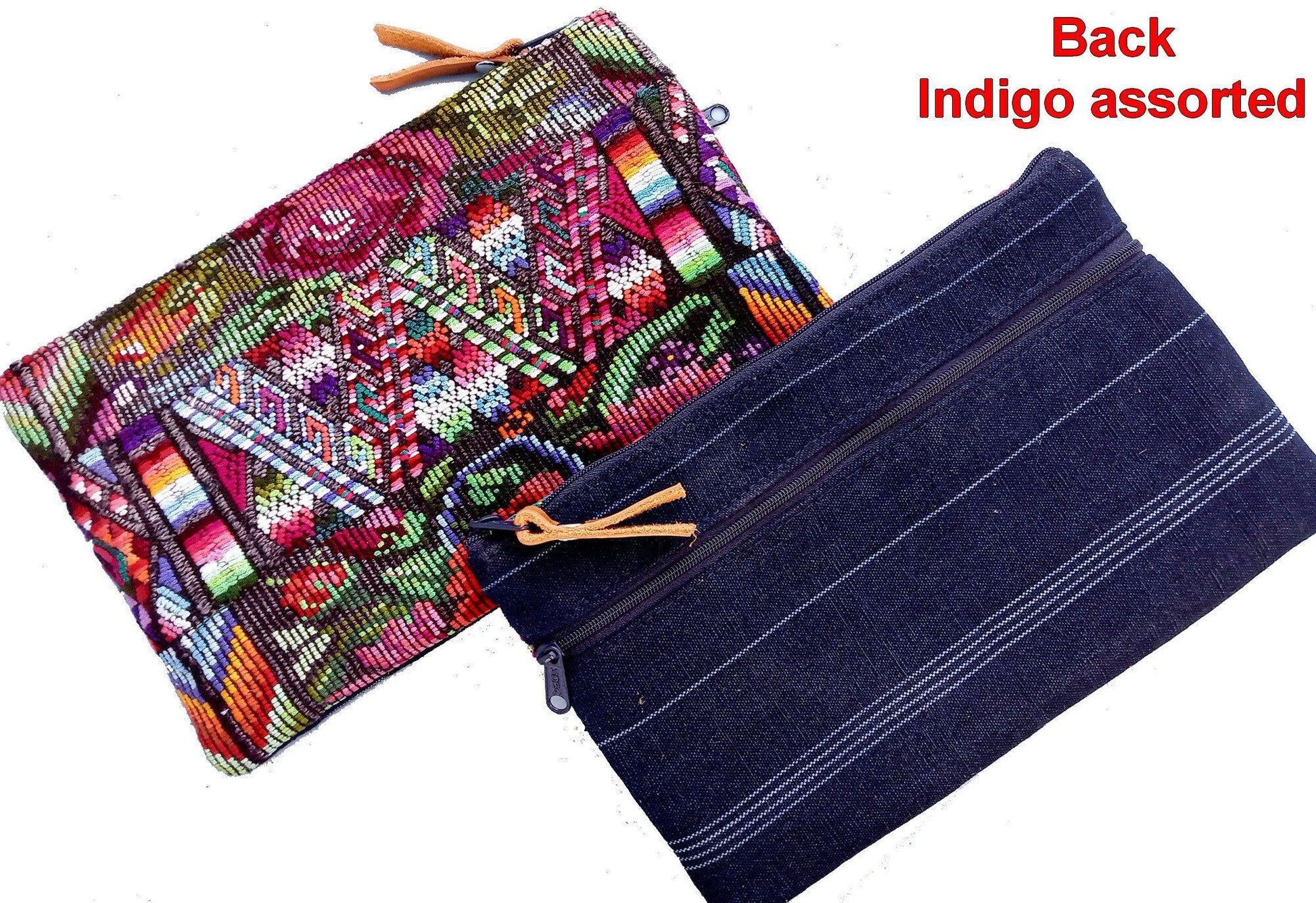 Guatemalan upcycled huipil purse, Make Up Bag, Huipil Pouch