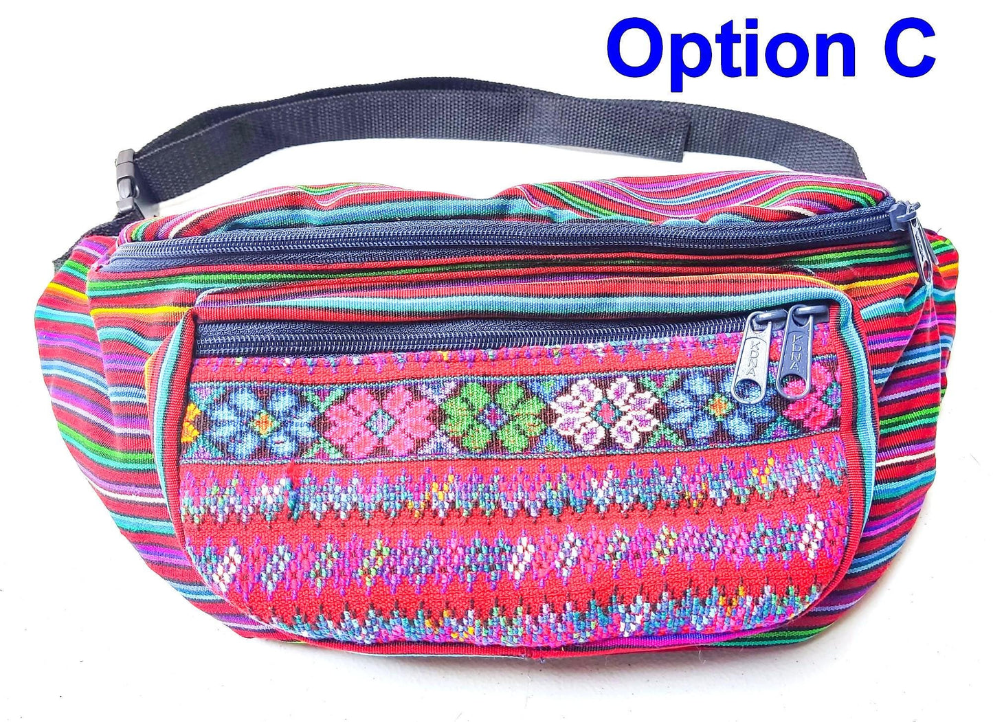Guatemalan large weaved multipocket fanny pack