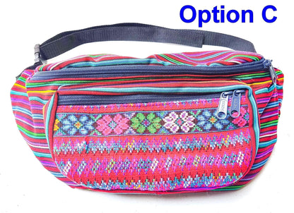 Guatemalan large weaved multipocket fanny pack