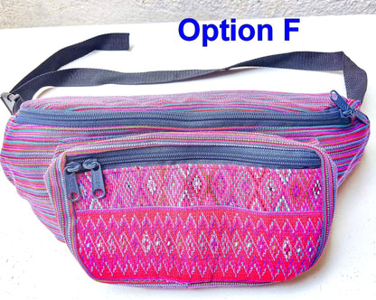 Guatemalan large weaved multipocket fanny pack