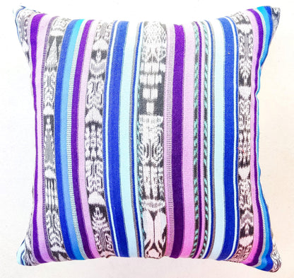Cotton Handmade IKAT PILLOW Case CUSHION Cover -18x18- 20x20 Customizable Sizes