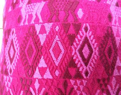 Guatemalan Upcycled Pillow Cover / Ethnic TACTIC COBAN Cushion Case / 12x16 inches
