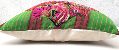Cotton Guatemala hand embroidery -Eagles & floral- huipil pillow case cushion cover 26x26 inches