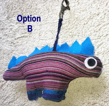 Guatemalan Stuffed Toy DINOSAUR Ornament Hanging