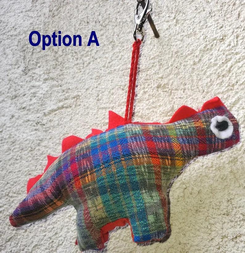 Guatemalan Stuffed Toy DINOSAUR Ornament Hanging