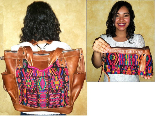 Brown Bag, Convertible Backpack, Cross Body Bag,
