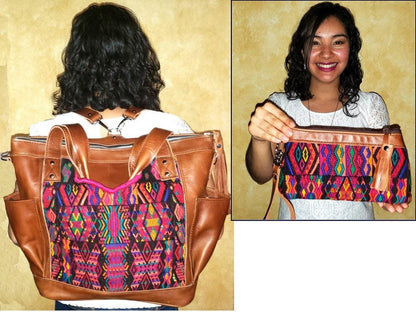 Brown Bag, Convertible Backpack, Cross Body Bag,