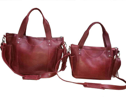 Small Intermedia Medium Convertible backpack crossbody day bag diaper genuine marbled wine color