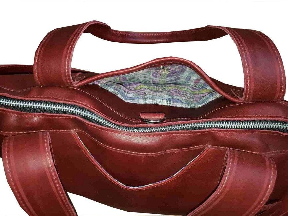 Small Intermedia Medium Convertible backpack crossbody day bag diaper genuine marbled wine color