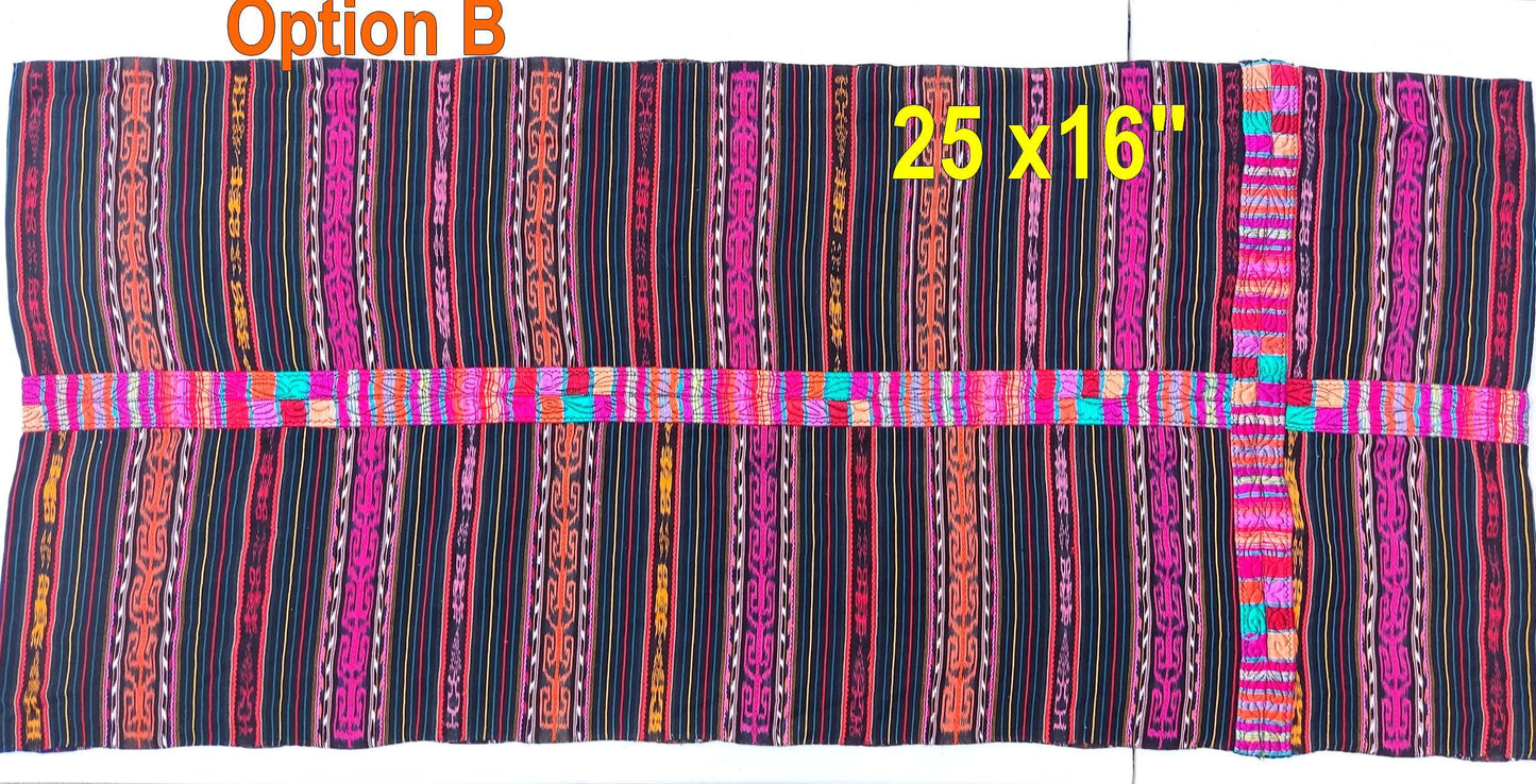 Vintage Handwoven Cotton Chichicastenango Guatemalan textile fabric per yard