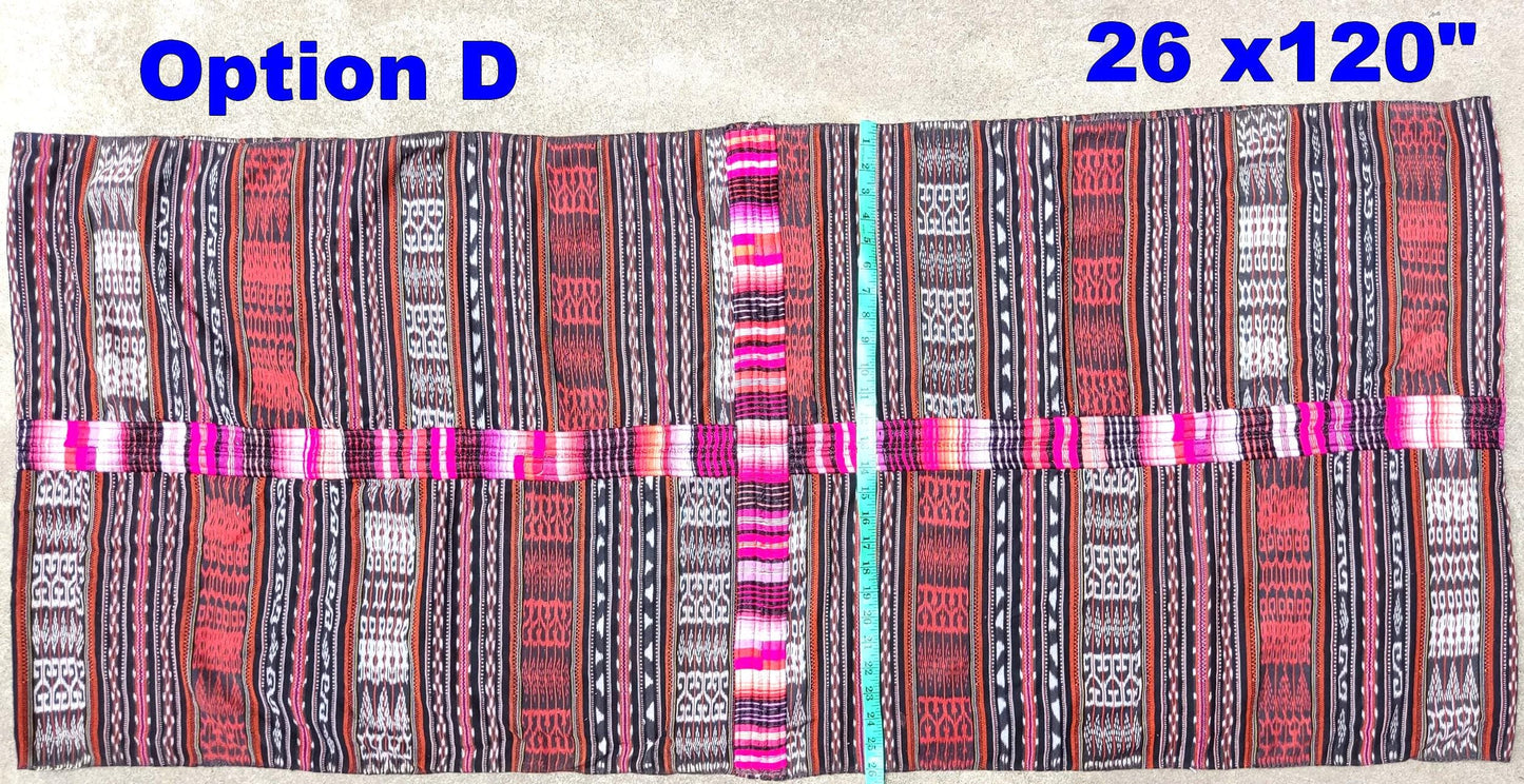 Vintage Handwoven Cotton Chichicastenango Guatemalan textile fabric per yard