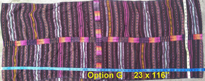 Vintage Handwoven Cotton Chichicastenango Guatemalan textile fabric per yard