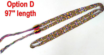 Vintage unique Guatemala handmade weaved cotton TOCOYAL SASH