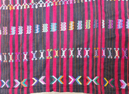 Vintage HANDWOVEN Cotton COLOTENANGO Guatemalan Textile Fabric Per Yard