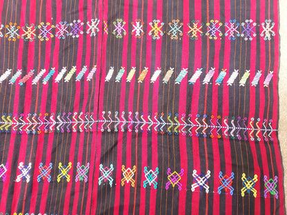 Vintage HANDWOVEN Cotton COLOTENANGO Guatemalan Textile Fabric Per Yard