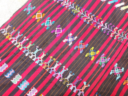 Vintage HANDWOVEN Cotton COLOTENANGO Guatemalan Textile Fabric Per Yard