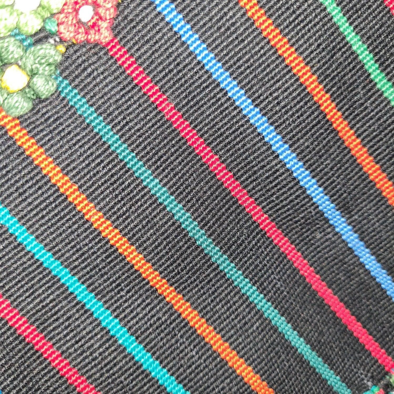 Vintage Handwoven Cotton Aguacatan Guatemalan textile fabric per yard