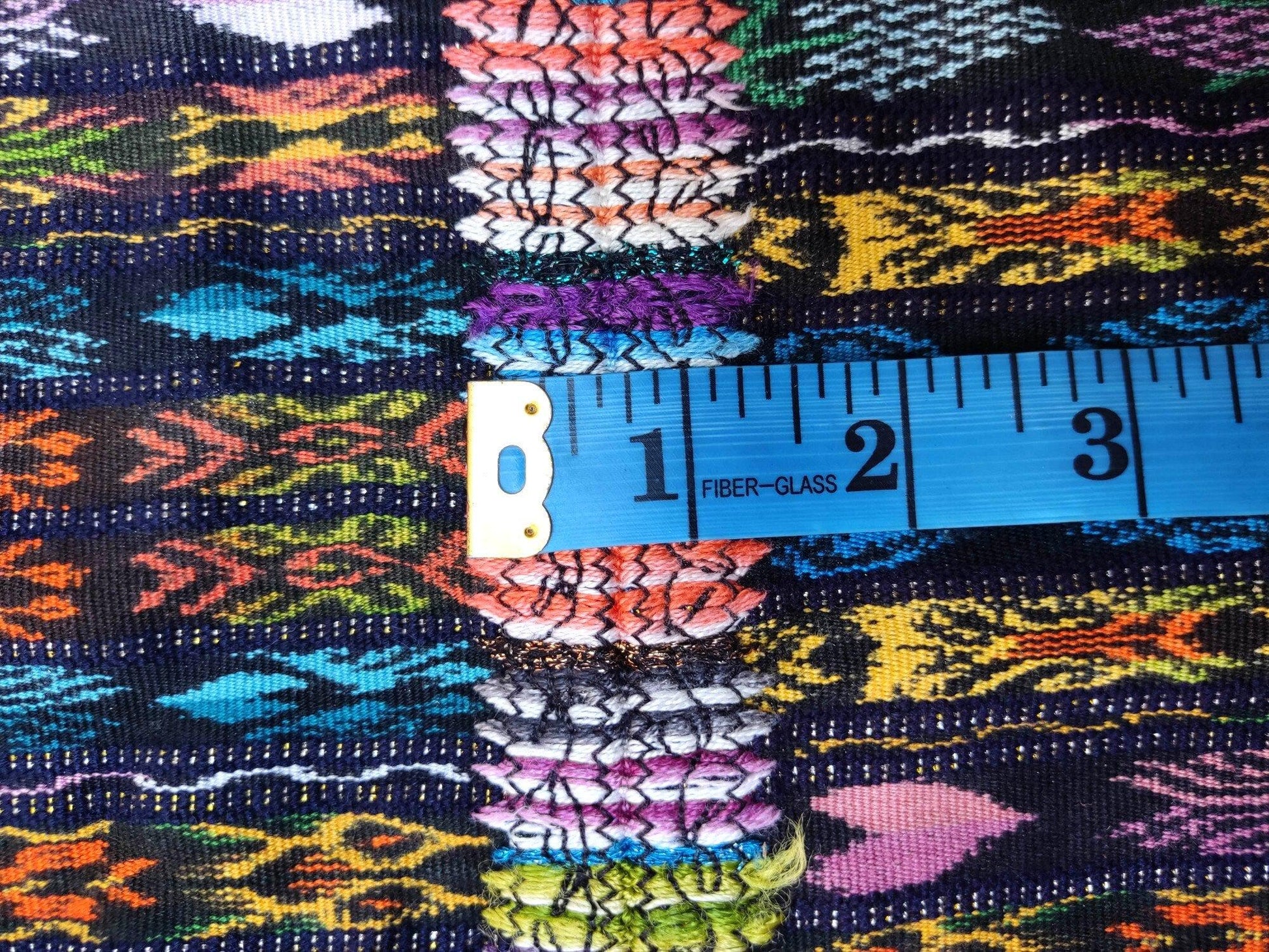 New unique Guatemala Handmade Weaved WOOL multicolor SOLOLA Corte -Fabric per yard-