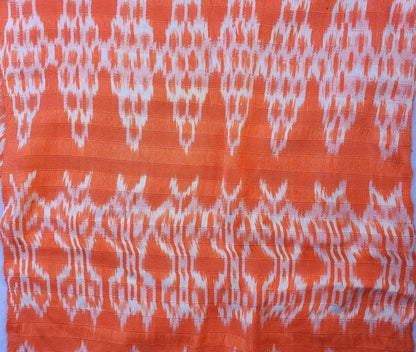 Women Medium Weight GUATEMALAN RAYON Indigo Burgundy Orange Blue SCARF Wrap - Artisans Wear Aesthetic Shawl