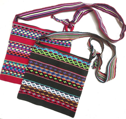 Guatemalan handmade cotton crocheted crossbody bag