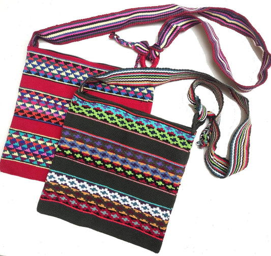 Guatemalan handmade cotton crocheted crossbody bag