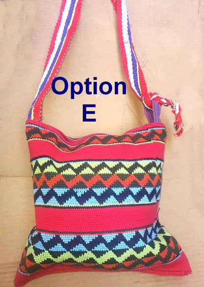 Guatemalan handmade cotton crocheted crossbody bag