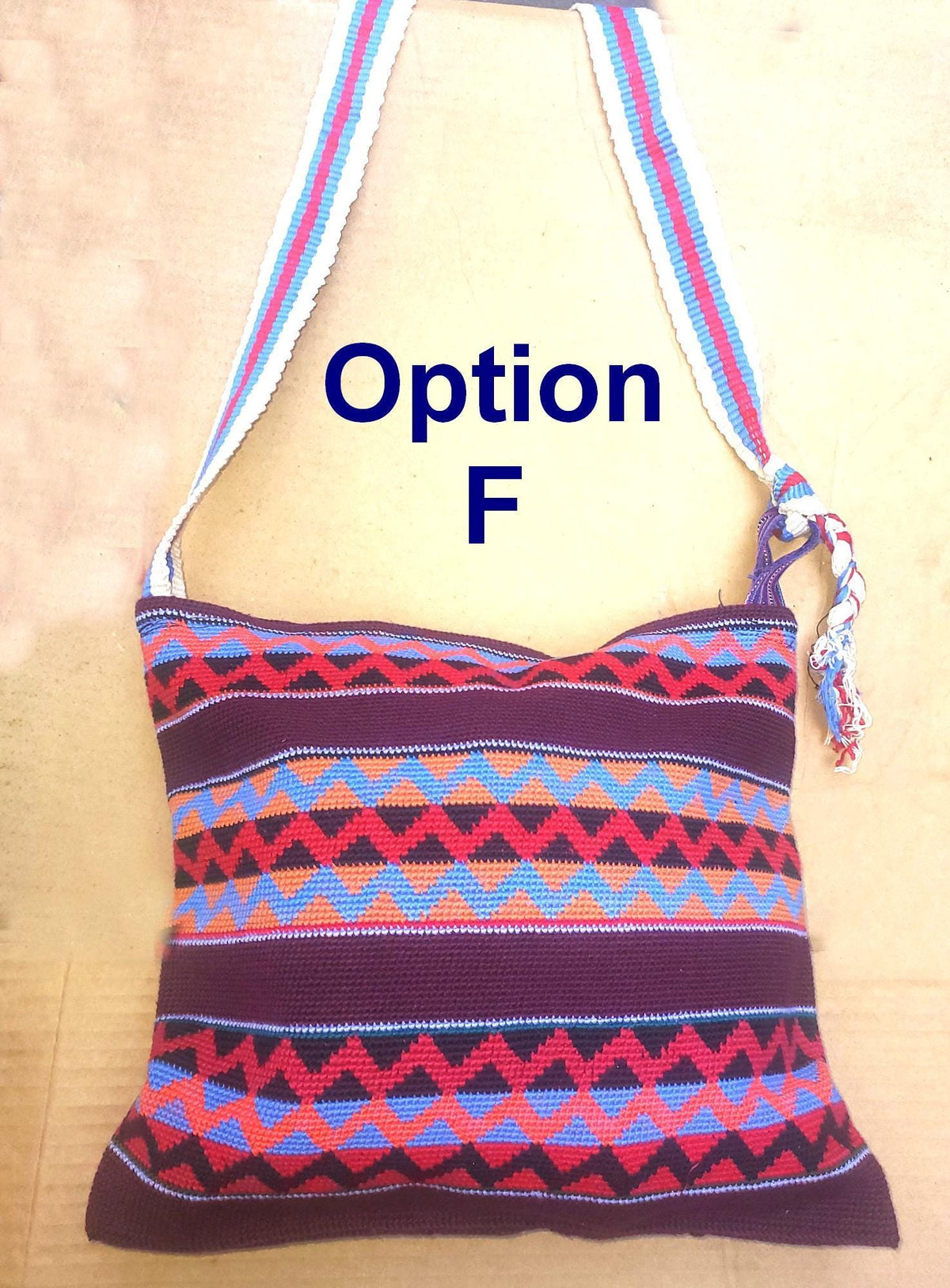 Guatemalan handmade cotton crocheted crossbody bag
