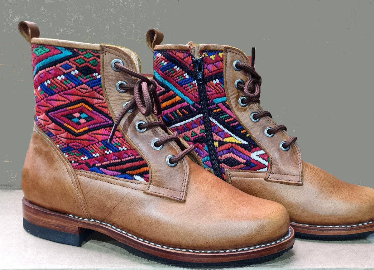 Women Leather Shoes, Lace Shoes, Guatemala,