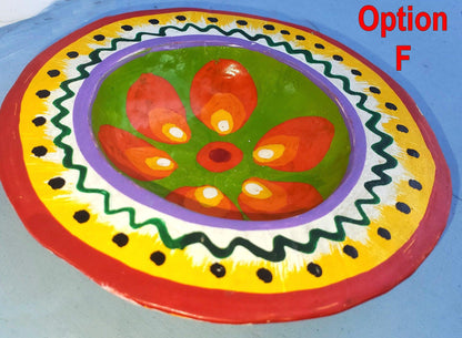 Hand-Painted Pinewood mini tray / dish Guatemala