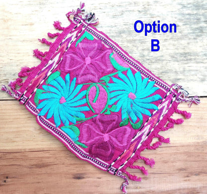 20x20 Cm COTTON Textile GUATEMALA COASTER Set Available In Multiple Colors - Pretty Ornament Square Coaster