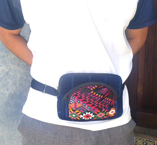 Guatemalan Weaved CHICHICASTENANGO Multipocket Fanny Pack