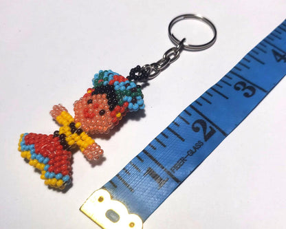 Beaded FRIDA Hanging ORNAMENT Gift For The Friends - Czech Glass Seed Beads And Nylon Thread