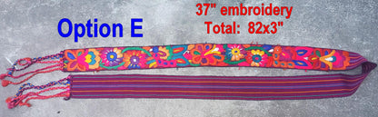 Vintage Guatemalan fajas -handmade embroidered belts-