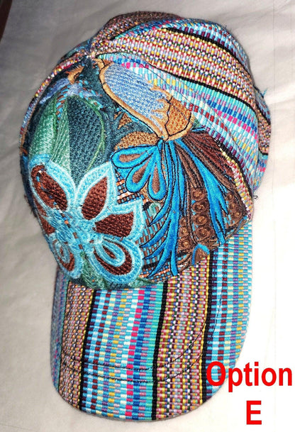 Guatemalan unisex upcycled huipil cap