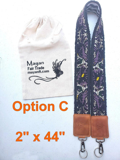 Guatemalan Handmade beaded floral CAMERA / Bag STRAP
