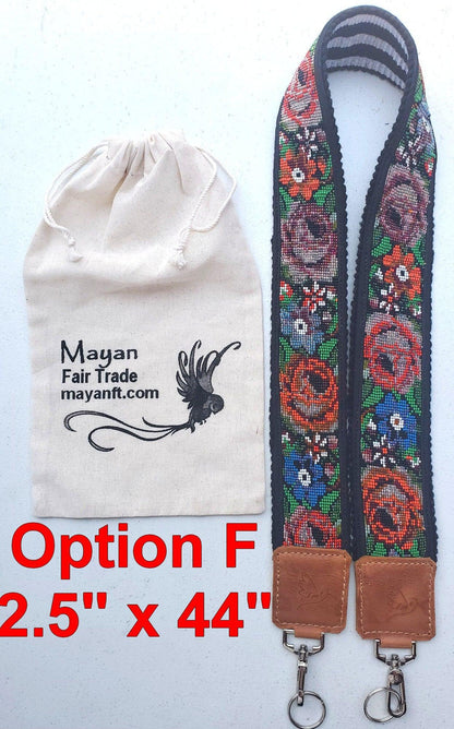 Guatemalan Handmade beaded floral CAMERA / Bag STRAP