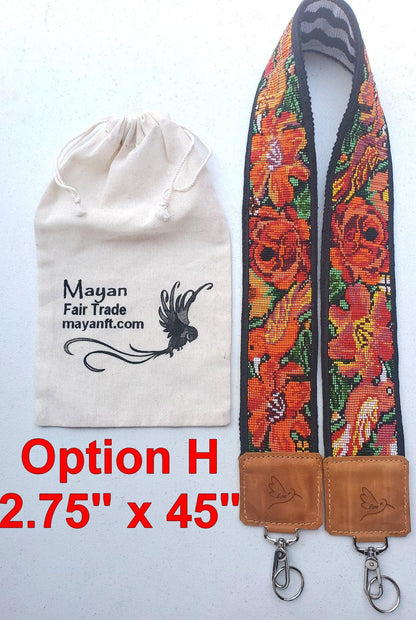 Guatemalan Handmade beaded floral CAMERA / Bag STRAP