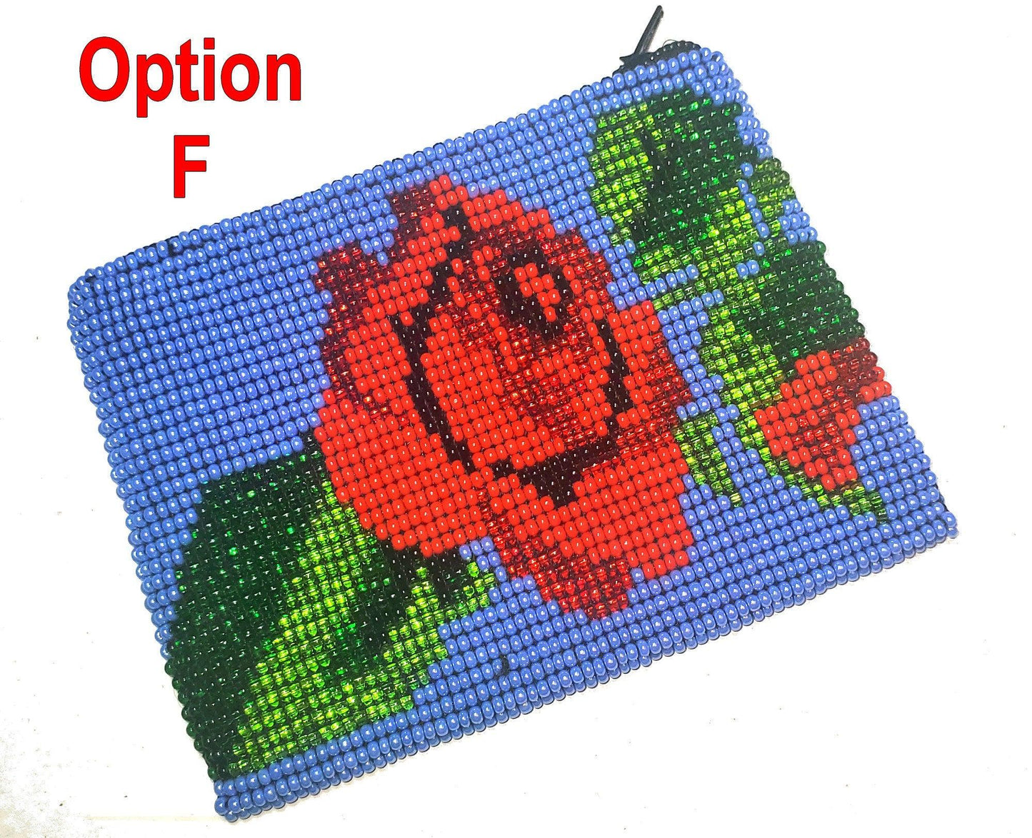 Handmade ARTISTICALLY made beaded COIN PURSE