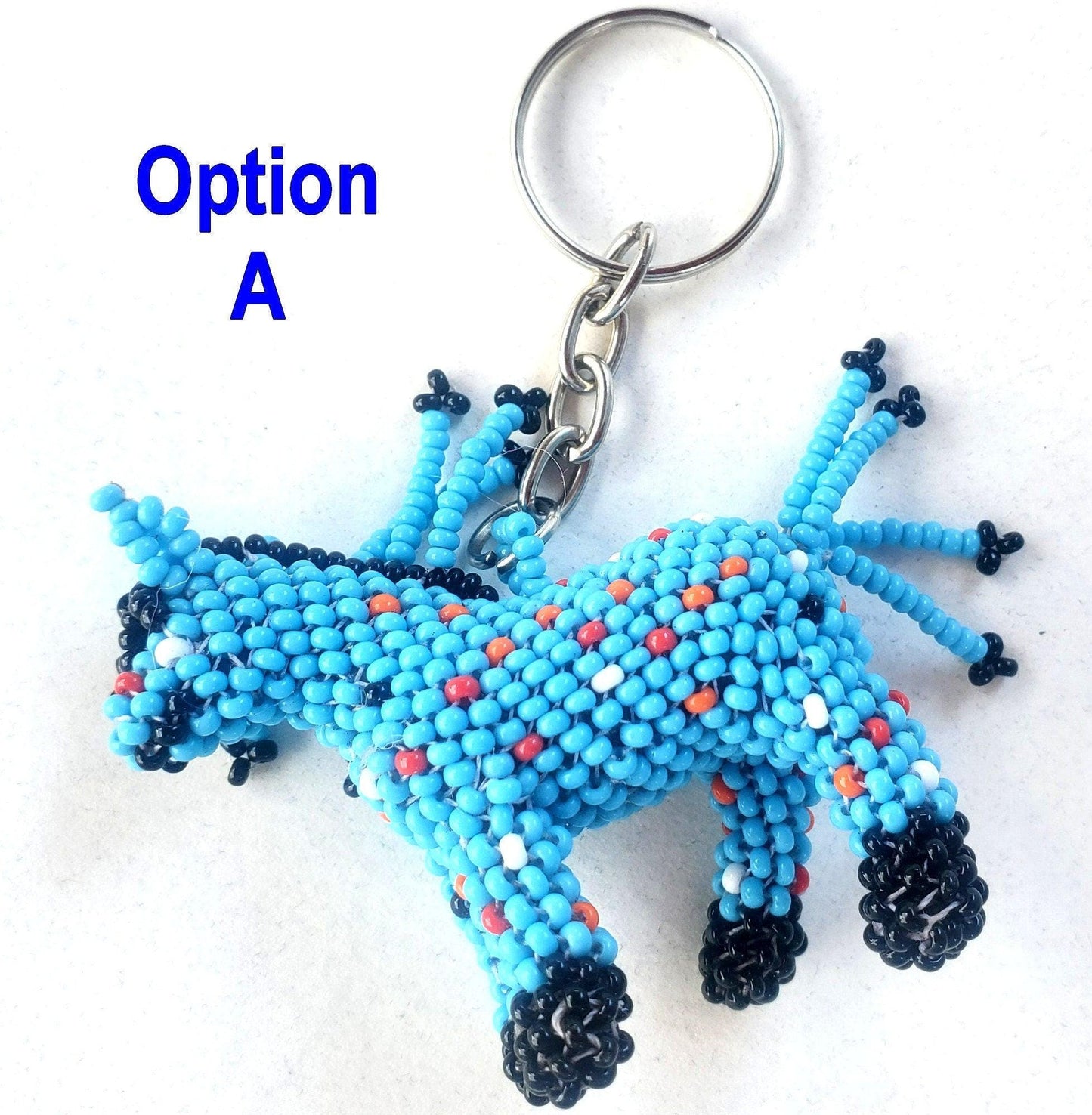 BEADED HORSE Hanging ORNAMENT Gift For animal Lovers - Czech Glass Seed Beads And Nylon Thread