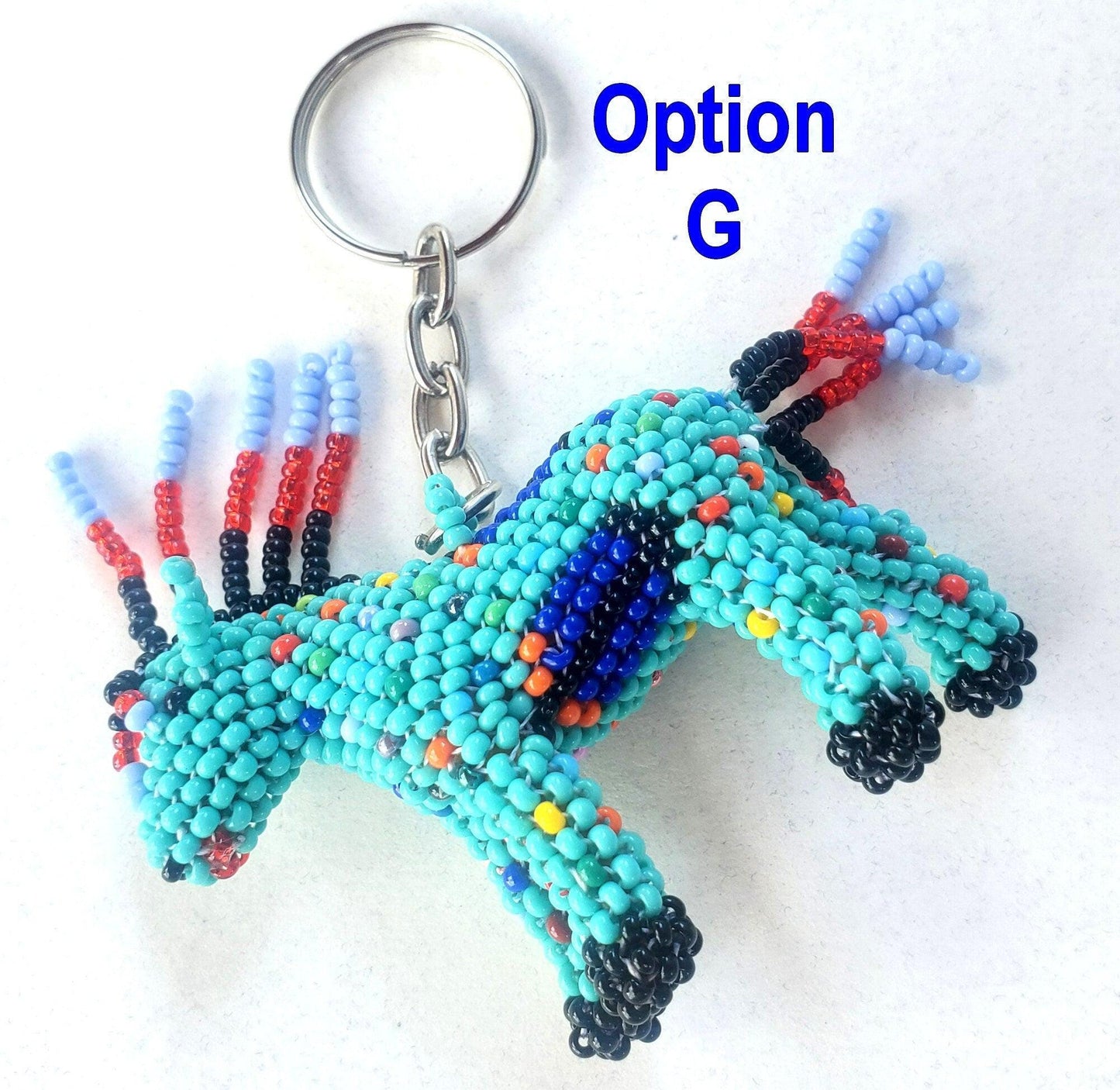 BEADED HORSE Hanging ORNAMENT Gift For animal Lovers - Czech Glass Seed Beads And Nylon Thread