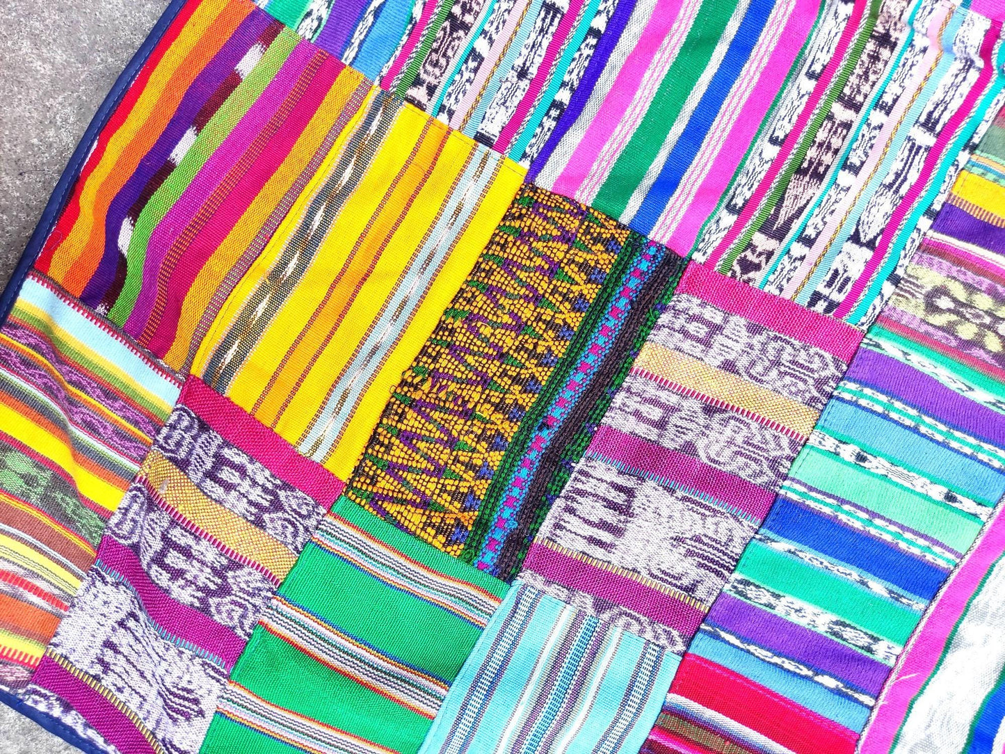Multicolor Patchwork Quilt Huipil throw